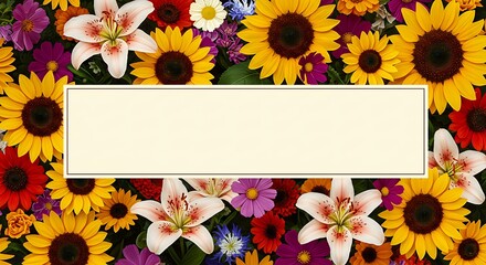 Fototapeta premium Floral Symphony: A Summer Bloom