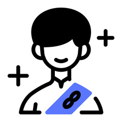 This Thailand Man icon is suitable for Thailand Culture.