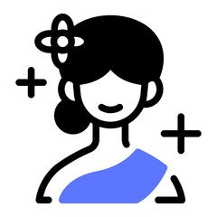 This Thailand Woman icon is suitable for Thailand Culture.