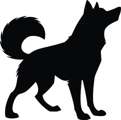 black wolf silhouette, high detailed, 4k, realistic, cinematic lighting, intricate details, hyper-realistic
