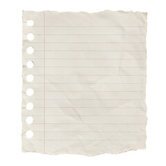 Obraz premium Ripped Notebook Paper with Torn Edges