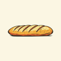 Handcrafted Artisan Baguette Illustratio