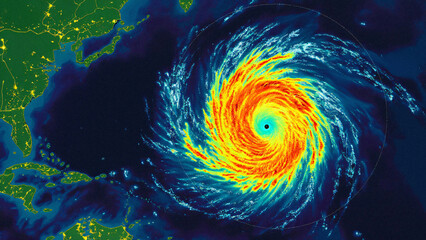 storm observation on radar with thermal imaging