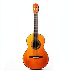 Obraz premium Classical guitar, light orange wood, full view