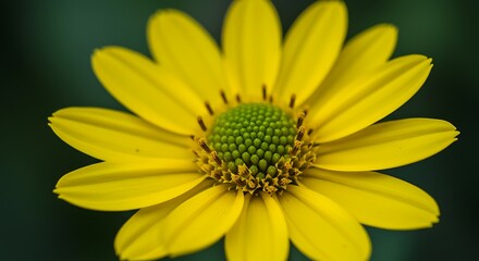 Fototapeta premium Golden Bloom: Macro Photography Detail