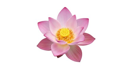 Fototapeta premium Pink Lotus Blossom: Delicate Beauty
