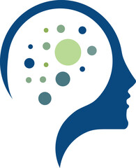 Human Head logo design EPS file