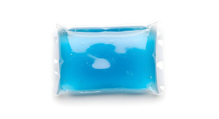 Transparent Gel Pack for Medical or First Aid Use on White Background