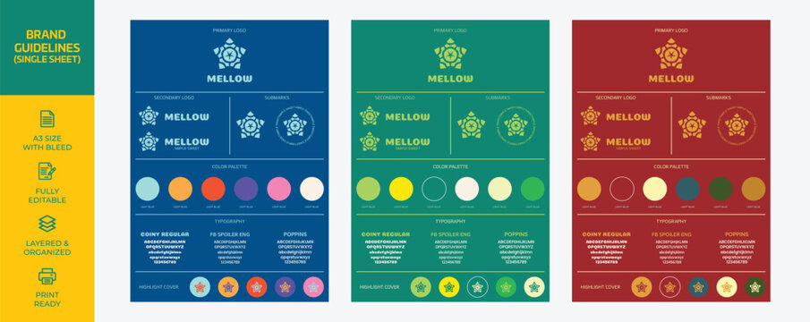 Bright Branding Template Brand Guide