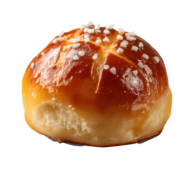Delicious soft pretzel bun bakery food cozy kitchen tasty treat isolated on transparent background, png