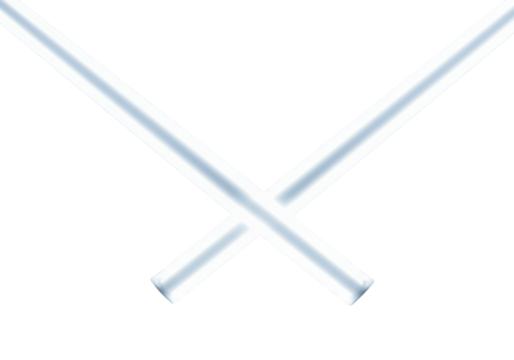 Two pristine, neutral-toned light beams, bright white with cool blue undertones, converge on an immaculate transparent high-key studio background, symbolizing focused innovation