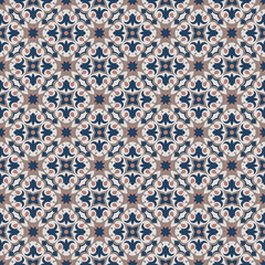 Fototapeta premium Various art forms are grouped and arranged in a specific order to form a seamless pattern.