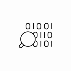 binary search icon icon sign vector