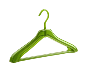 Stylish green hanger display modern home product clean environment isolated on transparent background, png