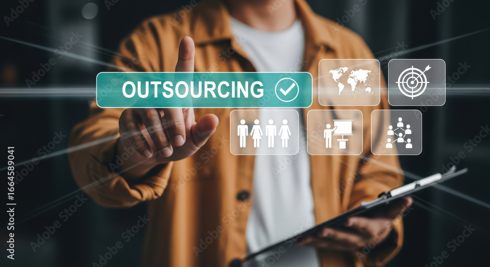 Poster strategic outsourcing solutions a business professional's guide to optimizing operations and achievi