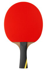 Ping Pong Paddle, racket isolated on white background, full depth of field