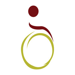 Disability logo vector illustration design template