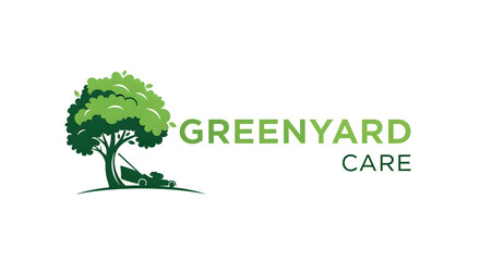 Obraz premium A landscaping service logo featuring a green tree