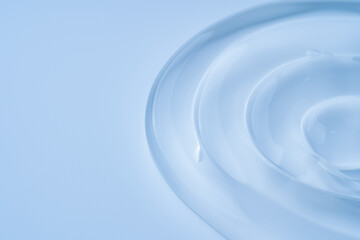 Cooling Blue Gel Backdrop. Fresh Base for Cosmetic Displays, Serum Campaigns and Skincare Social Media Content