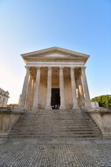 Obraz premium Ancient Roman Temple Maison Carrée — Nîmes, France, 15 August 2025
