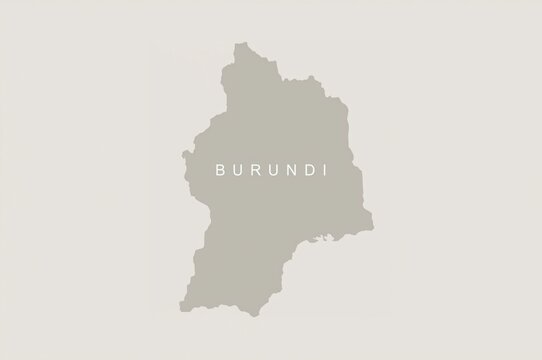 Light gray silhouette map of Burundi