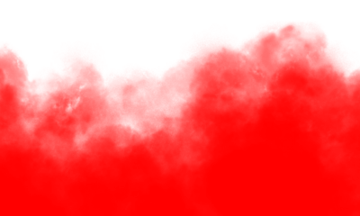 red smoke cloud fog dust isolated on transparent background. Colorful smoke smog misty fog steam explosion special effect. Smoke texture for Compositing, covering, overlay, design elements, PNG 