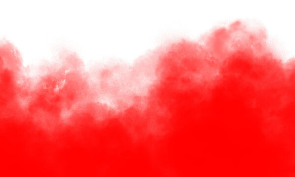 red smoke cloud fog dust isolated on transparent background. Colorful smoke smog misty fog steam explosion special effect. Smoke texture for Compositing, covering, overlay, design elements, PNG&nbsp;