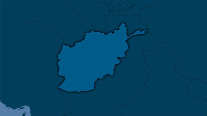 Afghanistan, solid - dark glow