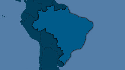 Brazil, solid - dark glow