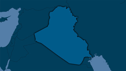 Iraq, solid - dark glow