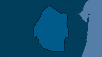 Swaziland, solid - dark glow