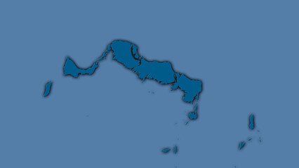 Turks and Caicos Islands, solid - dark glow