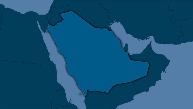 Saudi Arabia, solid - dark glow