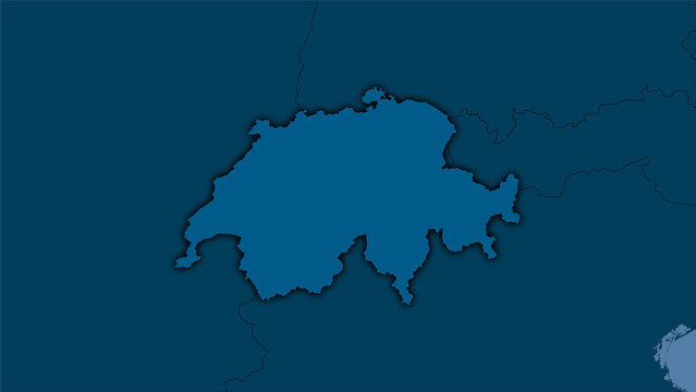 Switzerland, solid - dark glow