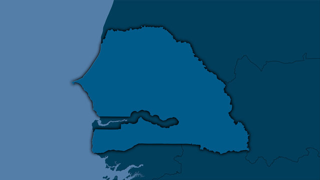 Senegal, solid - dark glow