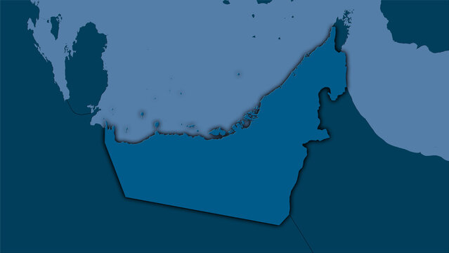 United Arab Emirates, solid - dark glow