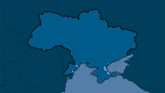 Ukraine, solid - dark glow