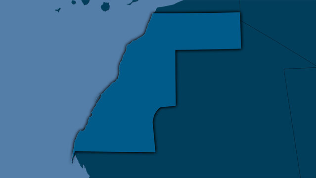 Western Sahara, solid - dark glow