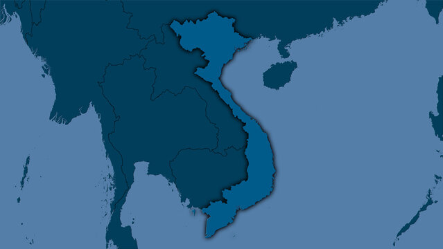 Vietnam, solid - dark glow