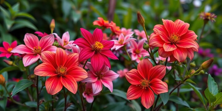 Late summer blooms, rich hues, lush green velvet backdrop,   goldenrod,  floral arrangement