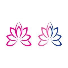 Beauty vector lotus icon