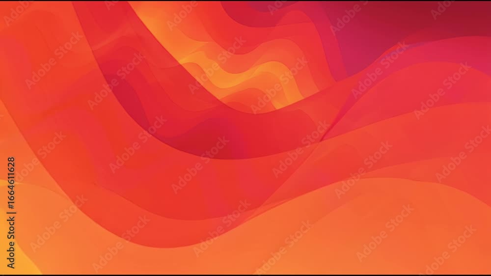 Aufkleber abstract waves of color: a dynamic interplay of vibrant hues in an abstract composition, with fluid 