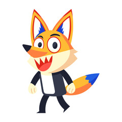 A flat style icon showing clever dhole