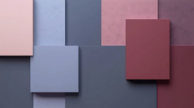 Abstract geometric shapes in muted colors