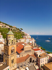 Aerial Amalfi Cathedral - Amalfi Coast