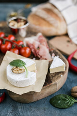 Gourmet Cheese Platter with Brie and Prosciutto
