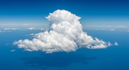 white cloud on blue sky