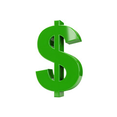 Obraz premium green dollar sign
