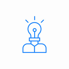 idea inspiration bulb icon sign vector
