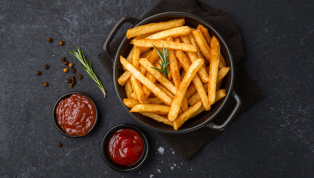 Franch frice dried tomatoes in a bowl